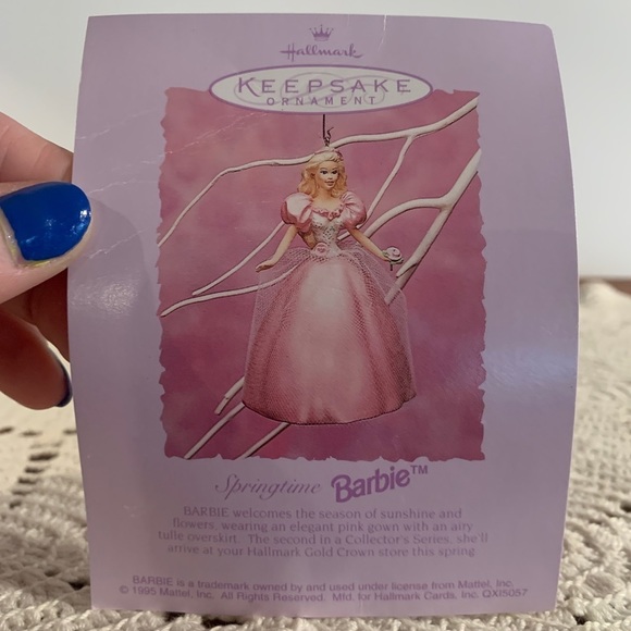 Vintage 1995 3rd in Series Holiday Barbie Mattel Hallmark Keepsake Collectible - Picture 11 of 13